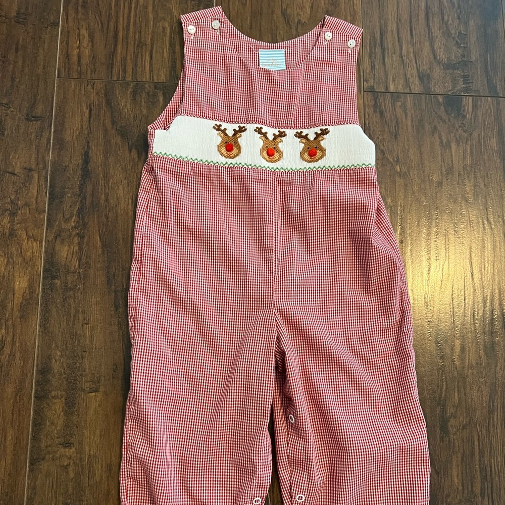 Smocked Christmas romper